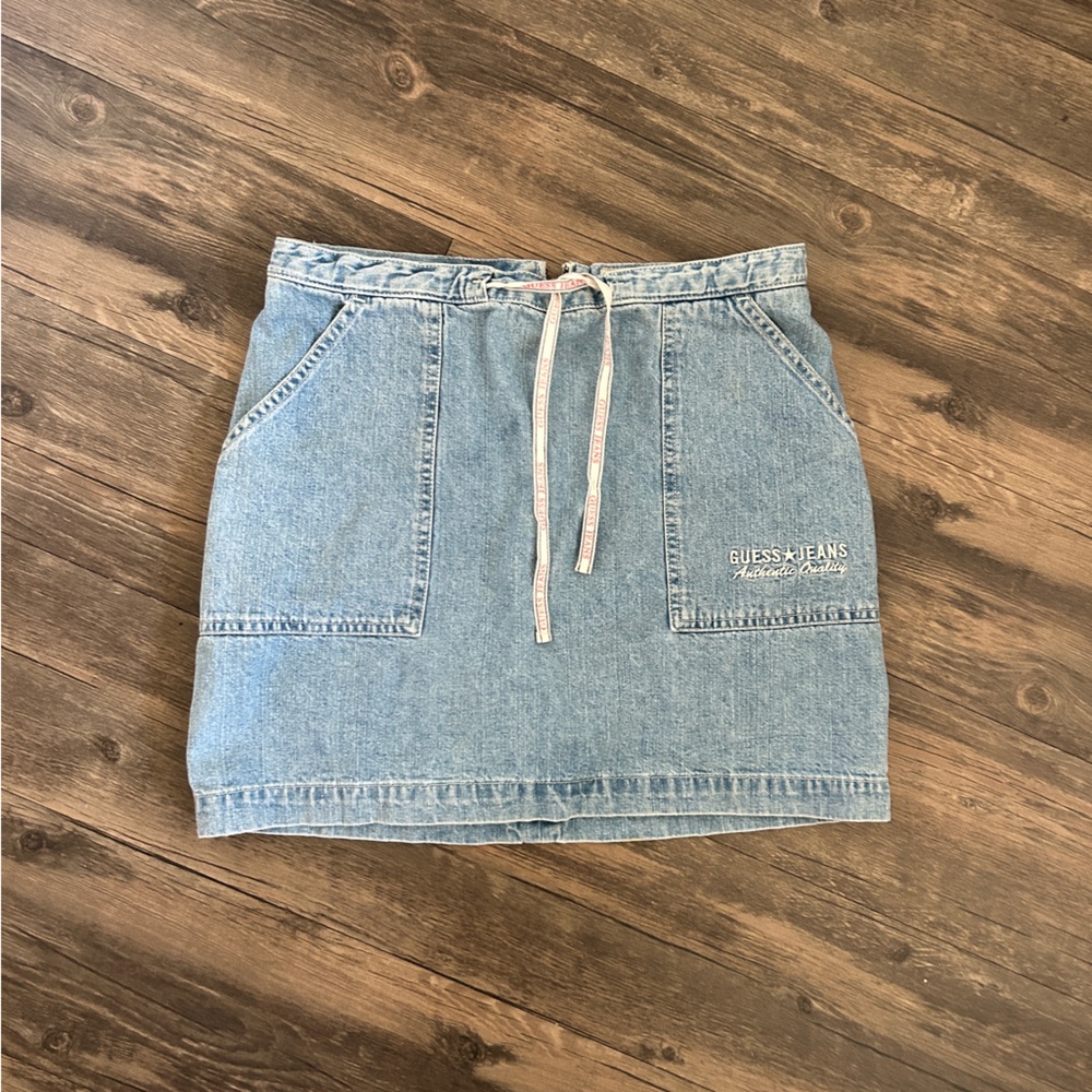 Vintage guess denim mini skirt